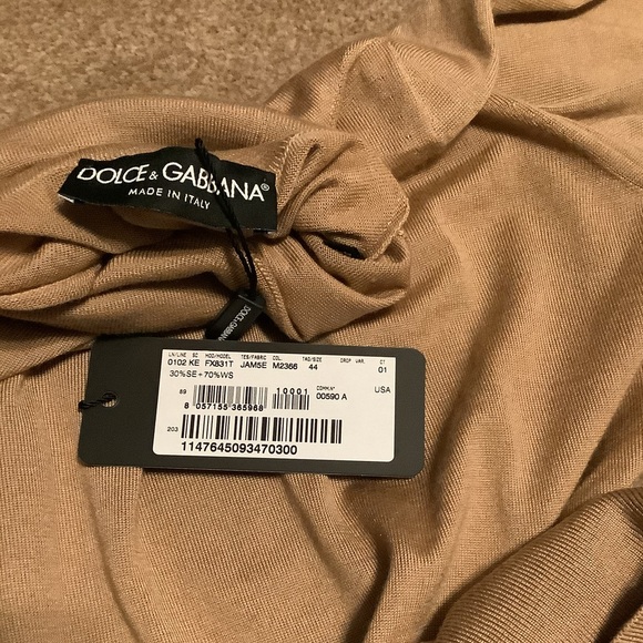 Dolce & Gabbana Silk Cashmere Sweater Sz L - Picture 6 of 6
